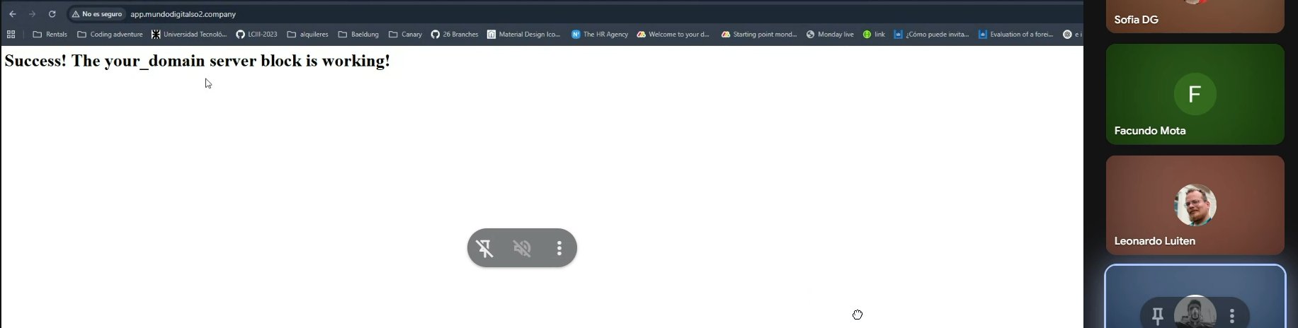 Captura Paso 6 - Dominio funcionando